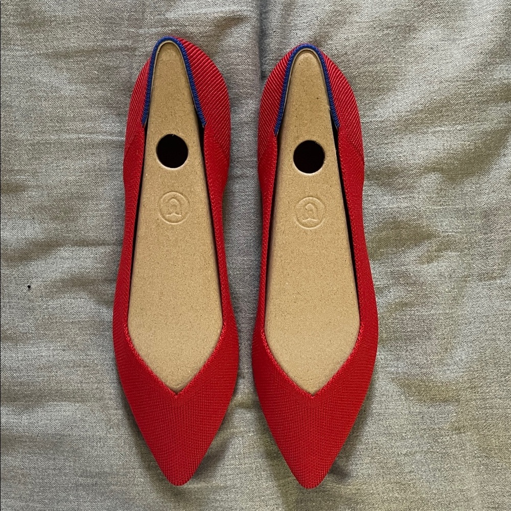 Rothy’s The Point Bright Red 7.5 - Picture 3 of 5